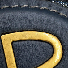 Load image into Gallery viewer, Dior Oblique Jacquard Fold-Over Clutch Beige/NavyM8604CTZQ_M928 Canvas Leather