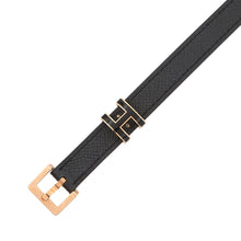 将图像加载到图库查看器中,HERMES Pop H Belt Size 85 Black/Gold Epsom