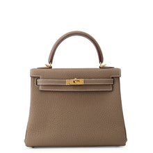Load image into Gallery viewer, HERMES Kelly Retourne Etoupe Togo Leather Size 25