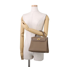 Load image into Gallery viewer, HERMES Kelly Retourne Etoupe Togo Leather Size 25