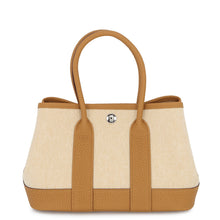 Load image into Gallery viewer, HERMES Neo Garden Biscuit/Ecru Negonda Leather Toile H Size 23