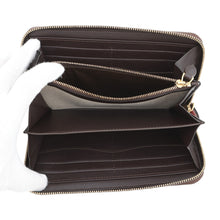 Load image into Gallery viewer, Berluti Itauba Toile Marbouf Long Zip Wallet Dark Brown Toile Malbeuf Canvas/Leather