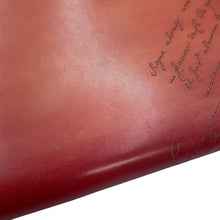 Load image into Gallery viewer, Berluti Nino Gradient Scritto Clutch Bag Bordeaux Venice Calf Leather Size GM