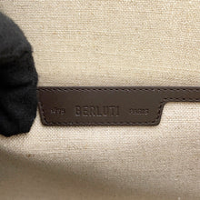Load image into Gallery viewer, Berluti Nino Gradient Scritto Clutch Bag Bordeaux Venice Calf Leather Size GM
