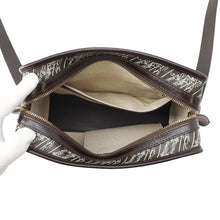 Load image into Gallery viewer, Berluti Journalie Toile Marbouf Messenger Bag Dark Brown Leather