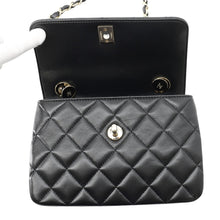 Load image into Gallery viewer, CHANEL Trendy CC Top Handle Mini Flap Bag BlackAS4654 Lambskin Size 20