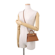 将图像加载到图库查看器中,HERMES Mini Kelly 2 Outside Gold Epsom