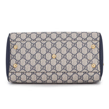 Load image into Gallery viewer, GUCCI GG Supreme 2Way Travel Bag Navy/Beige409529 GG Supreme Leather