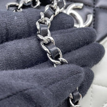 Load image into Gallery viewer, CHANEL Matelasse Chain Wallet Double Face Black/White Lambskin