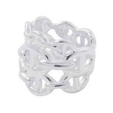 Load image into Gallery viewer, HERMES Chaine d'Ancre Anchene Ring Size GM/51/#11 SV925