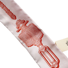 Load image into Gallery viewer, HERMES Twilly Merveilleuse Lantern Gris Perle / Red / White 100% Silk