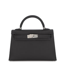 Load image into Gallery viewer, HERMES Mini Kelly 2 SPO (Outside) Black/Purple (stitching) Epsom