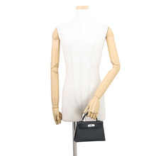 Load image into Gallery viewer, HERMES Mini Kelly 2 SPO (Outside) Black/Purple (stitching) Epsom