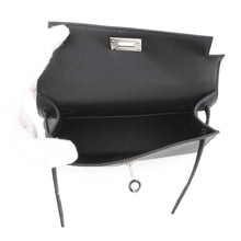 Load image into Gallery viewer, HERMES Mini Kelly 2 SPO (Outside) Black/Purple (stitching) Epsom