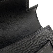 Load image into Gallery viewer, HERMES Mini Kelly 2 SPO (Outside) Black/Purple (stitching) Epsom