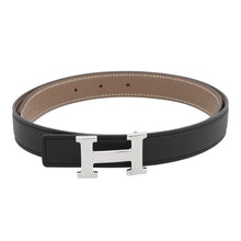 将图像加载到图库查看器中,HERMES Constance reversible belt Size 80 Black/Etoupe Swift Leather Epsom