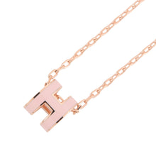 Load image into Gallery viewer, HERMES Pop Ash Necklace Size Mini Rose Dragee Lacquer Gold Plated