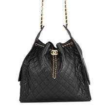 Load image into Gallery viewer, CHANEL CHANEL25 ChainShoulder Bag BlackAS5553 Caviar Leather Size Large