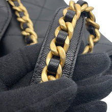 Load image into Gallery viewer, CHANEL CHANEL25 ChainShoulder Bag BlackAS5553 Caviar Leather Size Large
