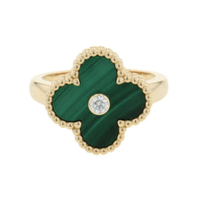 将图像加载到图库查看器中,Van Cleef & Arpels Vintage Alhambra Ring Size 50/#10VCARO3QM48/VCARO3QM00 18K Yellow Gold