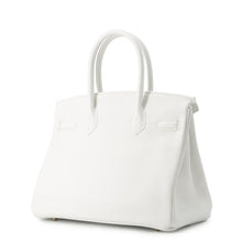 将图像加载到图库查看器中,HERMES Birkin White Taurillon Clemence Size 30