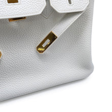 将图像加载到图库查看器中,HERMES Birkin White Taurillon Clemence Size 30
