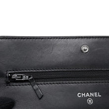 Load image into Gallery viewer, CHANEL CC Logo Chain Wallet BlackA48654 Caviar Leather