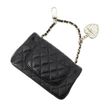 Load image into Gallery viewer, CHANEL Matelasse Classic Mini Bag Bag Charm BlackAP4760 Lambskin Faux Pearl Rhinestone