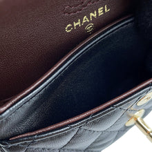 Load image into Gallery viewer, CHANEL Matelasse Classic Mini Bag Bag Charm BlackAP4760 Lambskin Faux Pearl Rhinestone
