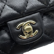 Load image into Gallery viewer, CHANEL Matelasse Classic Mini Bag Bag Charm BlackAP4760 Lambskin Faux Pearl Rhinestone
