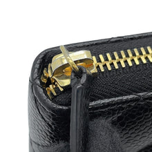 Load image into Gallery viewer, CHANEL Matelasse Zip Around Chozai Cloth BlackA50097 Caviar Leather