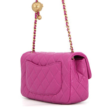 Load image into Gallery viewer, CHANEL Mini Matelasse ChainShoulder Bag PurpleAS1787 Lambskin Size 20