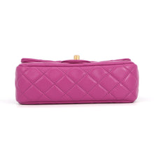 Load image into Gallery viewer, CHANEL Mini Matelasse ChainShoulder Bag PurpleAS1787 Lambskin Size 20