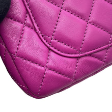 Load image into Gallery viewer, CHANEL Mini Matelasse ChainShoulder Bag PurpleAS1787 Lambskin Size 20