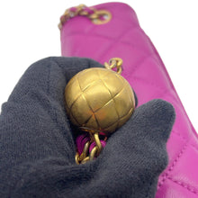 Load image into Gallery viewer, CHANEL Mini Matelasse ChainShoulder Bag PurpleAS1787 Lambskin Size 20
