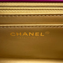 Load image into Gallery viewer, CHANEL Mini Matelasse ChainShoulder Bag PurpleAS1787 Lambskin Size 20