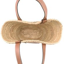 Load image into Gallery viewer, LOEWE Basket bag Natural/Brown327.02.S93 Raffia Leather Size Small