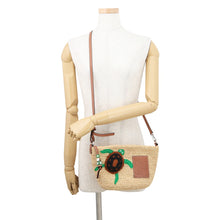 Load image into Gallery viewer, LOEWE Basket bag Turtle Raffia Pochette Beige/Multicolor Raffia