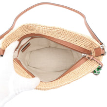Load image into Gallery viewer, LOEWE Basket bag Turtle Raffia Pochette Beige/Multicolor Raffia