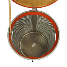 Load image into Gallery viewer, HERMES Saddlebox Carousel Silver Saddlebox made of oak wood and felted aluminum.