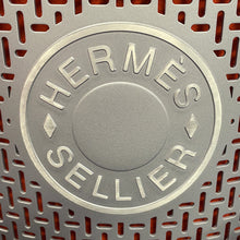 Load image into Gallery viewer, HERMES Saddlebox Carousel Silver Saddlebox made of oak wood and felted aluminum.