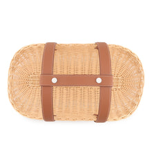 Load image into Gallery viewer, HERMES picnic basket Natural/Brown Willow Leather