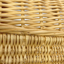 Load image into Gallery viewer, HERMES picnic basket Natural/Brown Willow Leather