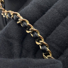 Load image into Gallery viewer, CHANEL Mademoiselle V Stitch ChainShoulder Bag BlackA93083 Leather Size 20