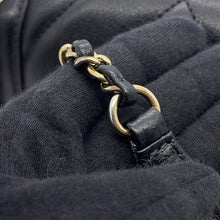 Load image into Gallery viewer, CHANEL Mademoiselle V Stitch ChainShoulder Bag BlackA93083 Leather Size 20