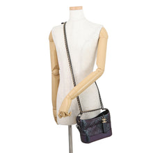Load image into Gallery viewer, CHANEL Gabriel de CHANEL Hobo Bag MetalicPurpleA91810 Aged Calf Leather Size Small