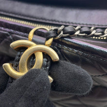 Load image into Gallery viewer, CHANEL Gabriel de CHANEL Hobo Bag MetalicPurpleA91810 Aged Calf Leather Size Small