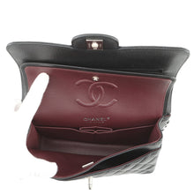 Load image into Gallery viewer, CHANEL Matelasse W Flap ChainShoulder Bag BlackA01113 Caviar Leather Size 23
