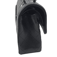 Load image into Gallery viewer, CHANEL Matelasse W Flap ChainShoulder Bag BlackA01113 Caviar Leather Size 23