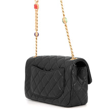 Load image into Gallery viewer, CHANEL Mini Matelasse ChainShoulder Bag BlackAS2380 Lambskin Size 20